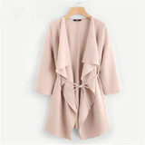 Waterfall Front Wrap Coat