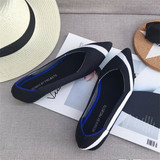 Flat Shoes Ballet Shoes Breathable Knit Pointed Shoes