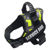 Dog Harness Service Dog K9 Reflective Harness Adjustable Nylon Collar Vest for Small Large Dogs Walking Running Pets Supplies