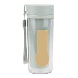 3 Colors Unbreakable Frosted Leak-proof Plastic kettle 300mL Free Portable Water Bottle for Travel Yoga Running Camping