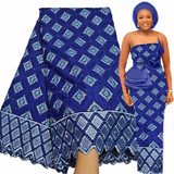 Free shipping Embroidered African Swiss Voile cotton lace Fabric 5 Yards
