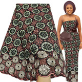 Bestway 100% Cotton Swiss Voile Lace Fabric 2021 High Quality Nigerian Party Borer Embroidery 5 Yards African Tailoring Material