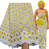 Bestway African Lace Fabric 5  Yards  Rhinestone dry laces fabrics for women