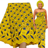 Bestway African Lace Fabric 5  Yards  Rhinestone dry laces fabrics for women