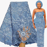 Bestway lace fabrics 5 yards african  french lace fabric for wedding