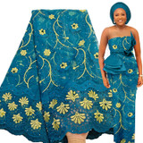 Bestway Latest French Tulle Lace 5 Yards African Lace Fabric