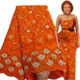 Bestway Latest French Tulle Lace 5 Yards African Lace Fabric