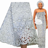 Free shipping Sequence Handcut Organza lace