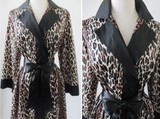 Vintage 60's Leopard Print Vanity Fair Bombshell Robe M
