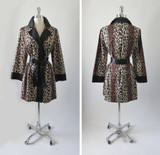 Vintage 60's Leopard Print Vanity Fair Bombshell Robe M