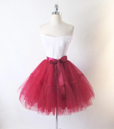 Vintage 50's Look Full Sheer TuTu Skirt Tulle Party Dress • One Size