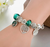 Tree of life European style charm bracelet