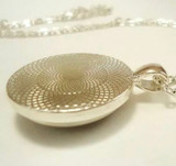 St Patrick glass cabochon necklace