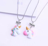 Unicorn best friend necklaces