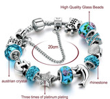 Silvertone  nautical charm bracelet
