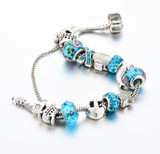 Silvertone  nautical charm bracelet