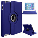 360 Degree Rotating Stand PU Leather Case Cover for Apple iPad2 iPad3 iPad4 Rose red