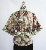 z Vintage 50's Hawaiian Kimono Top Jacket Blouse Jac Of Hawaii