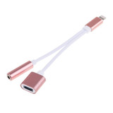 2 in 1 Lightning to 3.5mm Audio Headphone Adapter with Charger for iPhone 7/7 Plus Supports Syestem Earlier than IOS10.21