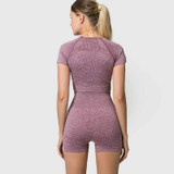 MEND Seamless Velocity Mid-Length Short - Wine Red