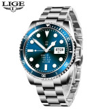 LIGE Fashion Men Smart Watch Full Circle Touch Screen Bluetooth Call Smart Watch Men Waterproof Sports Fitness Luxury SmartWatch