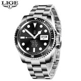 LIGE Fashion Men Smart Watch Full Circle Touch Screen Bluetooth Call Smart Watch Men Waterproof Sports Fitness Luxury SmartWatch