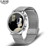 LIGE 2020 Fashion Full Circle Touch Screen Women Smart Watches IP68 Waterproof Sports Fitness Watch Luxury Smart Watch for Women