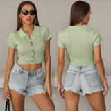 Easebug Short-sleeved T-shirt Slim Knit