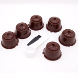 6Pcs Filter Cup Reusable Coffee Capsule Filters