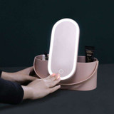 Cosmetic Organizer w/LED Mirror