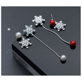 Asymmetry Earrings Dangle Stud Earrings Snowflake Stud Earrings Long Earrings Earring Jewelry Gift for Women Girls