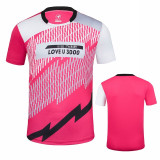 Male Female Tennis T-Shirt Shorts , Girl Badminton T-Shirts , Men Women Table Tennis TShirts , Ping Pong Shirt Clothes Sportwear