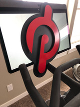 Peloton layered wall art - home gym - cycle - spin - leaderboard - inspiration