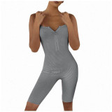 Sleeveless Backless Fitness Workout Romper