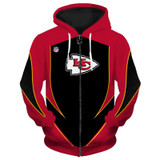 3d arrow casual zipper hoodie