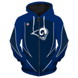 3d arrow casual zipper hoodie