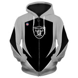 3d arrow casual zipper hoodie