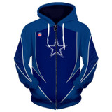 3d arrow casual zipper hoodie