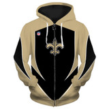 3d arrow casual zipper hoodie