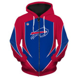 3d arrow casual zipper hoodie