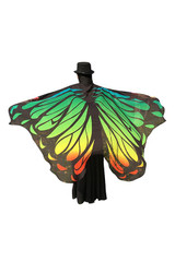 Fantastic Butterfly Wing Pattern Chiffon Colorful Cloak Fantastic Butterfly Wing Pattern Chiffon Colorful Cloak