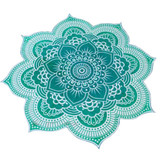 Polyester Blue Round Beach Pool Home Shower Towel