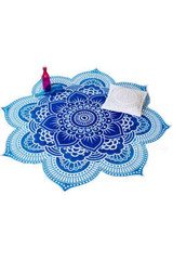 Large Round Lotus Flower Mandala Tapestry