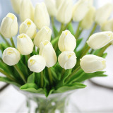 1PC PU Tulips Artificial Flowers Real Touch Artificiales Para Decora Mini Tulip for Home Wedding Decoration Flowers