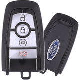 Silicone Protective 4 Button Smart Key Fob cover case for Ford Edge, Explorer Taurus Flex Escape Mustang [SKU: FRDS4H]