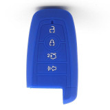 Silicone 4 Button Protective Smart Key Fob Cover Case Skin Jacket Remote Keyless Entry Cover for Ford Fusion [SKU: FRDS4G]