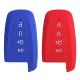 Silicone 4 Button Protective Smart Key Fob Cover Case Skin Jacket Remote Keyless Entry Cover for Ford Fusion [SKU: FRDS4G]