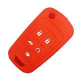 Silicone 5 Button "Flip" Key Fob Remote Cover Jacket Skin for Chevrolet Camaro GMC Terrain Buick [SKU: GMS5C]