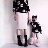 Mother and Daughter Clothes  Autumn Winter Sweater Family Matching Outfits  Mama and Kids Children Fashion Clothing