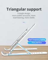 Portable Laptop Stand Foldable Support Base Notebook Stand Holder For Macbook Pro Air HP Lapdesk Computer Cooling Bracket Riser